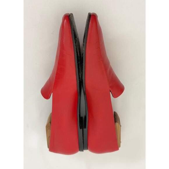 THE ROW Minimal Red Loafer Size 37.5 COA - Picture 3 of 9